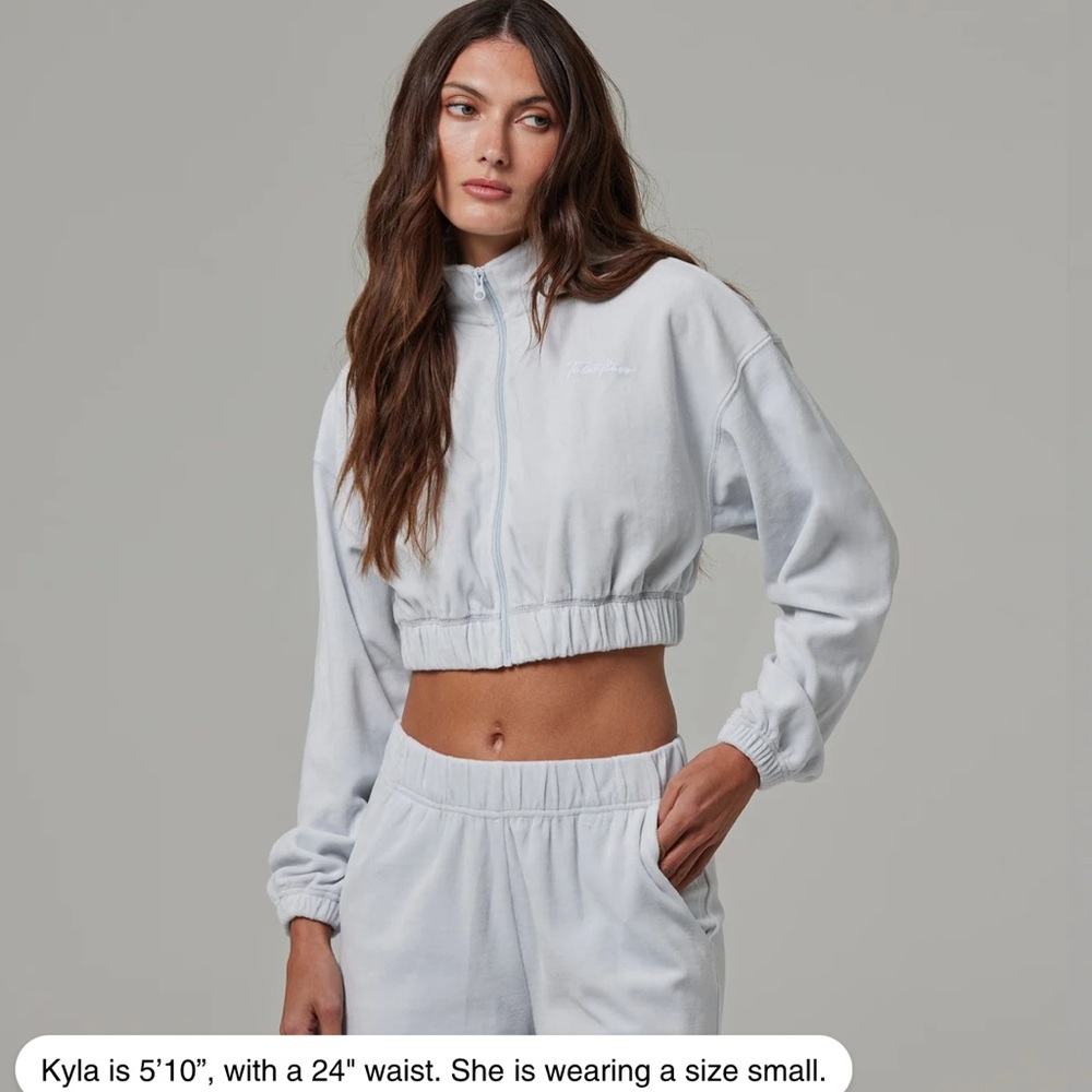 TALENTLESS NWT WOMENS FULL ZIP TERRY CLOTH MOCK NECK